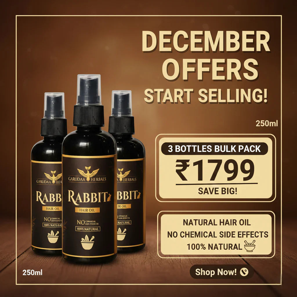 Rabbit blood herbal hair oil