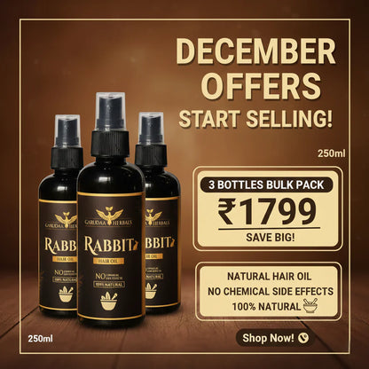 Rabbit blood herbal hair oil