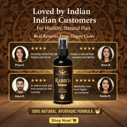 Rabbit blood herbal hair oil