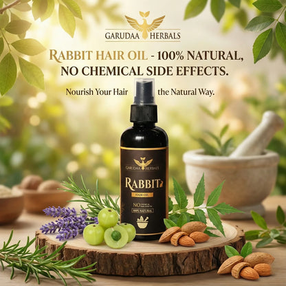 Rabbit blood herbal hair oil