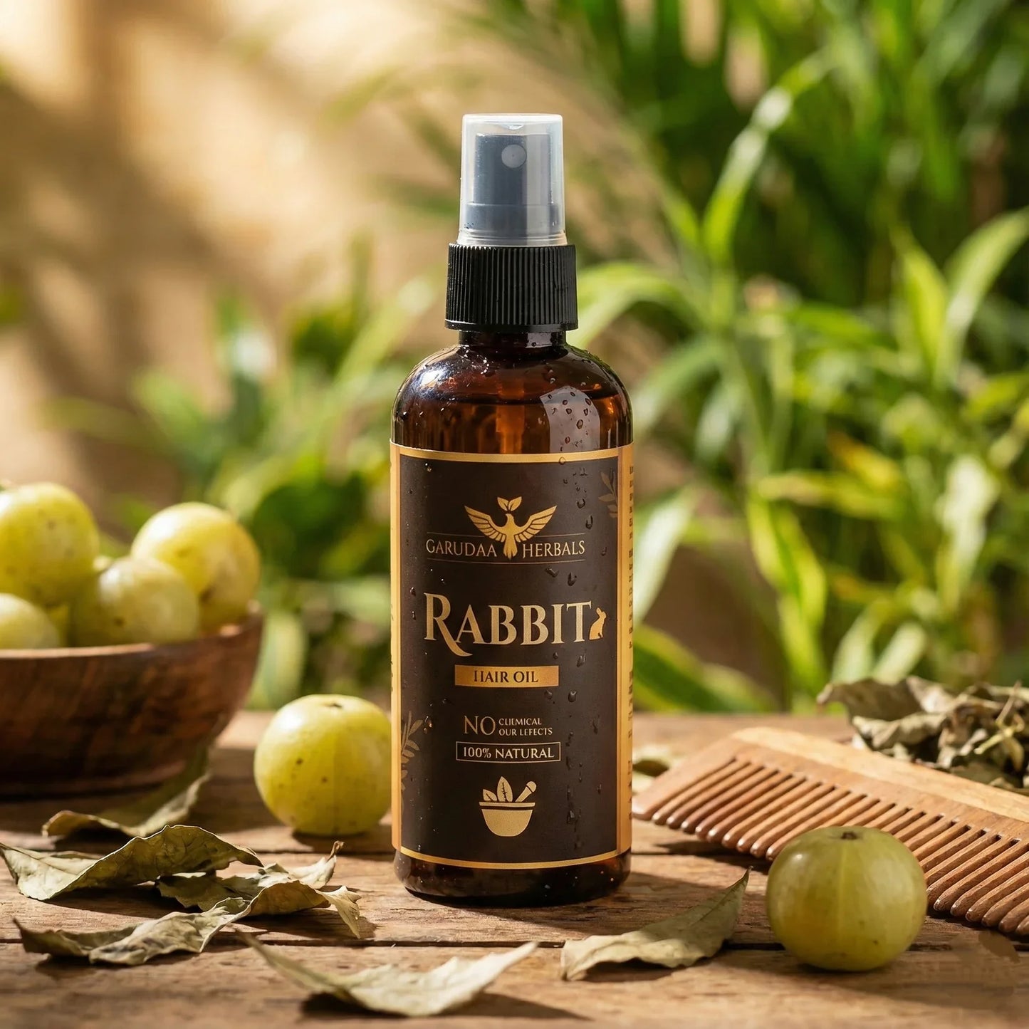 Rabbit blood herbal hair oil