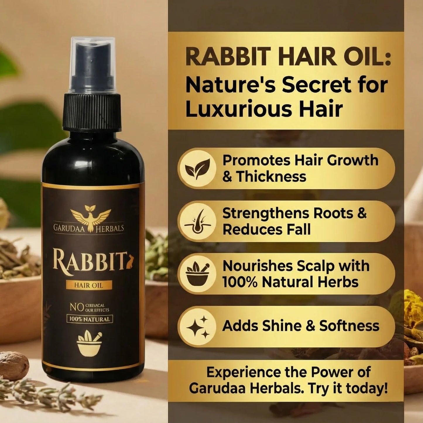 GARUDA HERBAL RABBIT BLOOD HAIR OIL